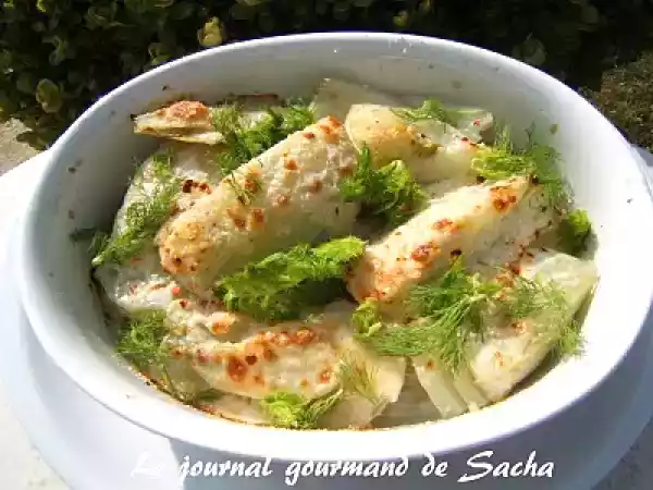 Recette Gratin de fenouil à la crème et au grana padano