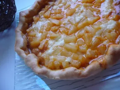 Recette Pizza poulet, mozzarella et ananas caramélisé