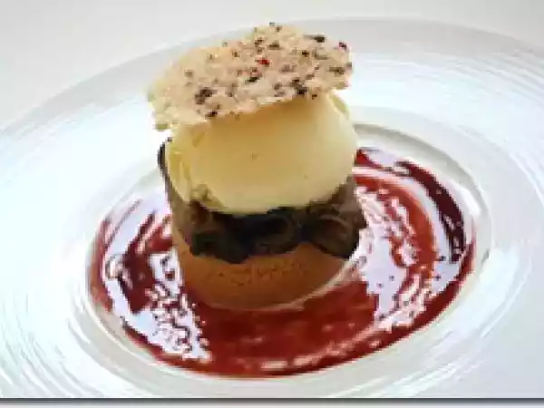 Recette Glace à la cardamome sur palet breton