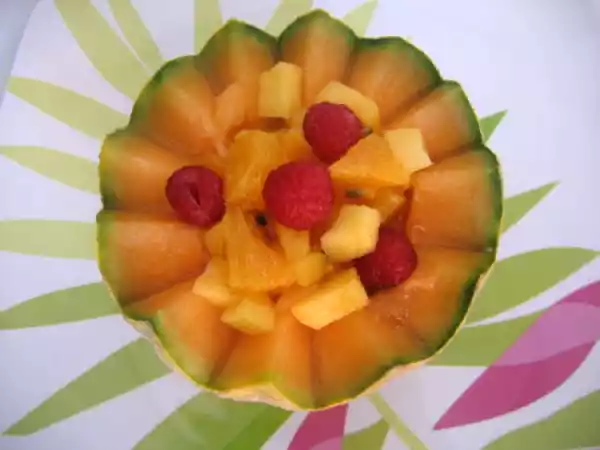 Recette La simplissime salade de fruits dans sa coupe de melon