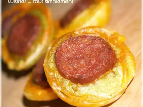 Recette Des petites bouchées ... fèves - chorizo