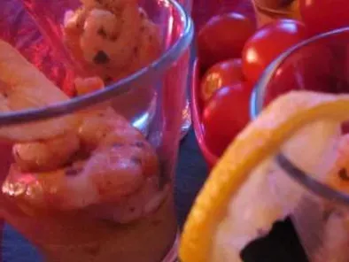 Recette Verrine de crevettes et mangue