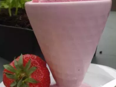 Recette Crème glacée au lait de soja et aux fraises