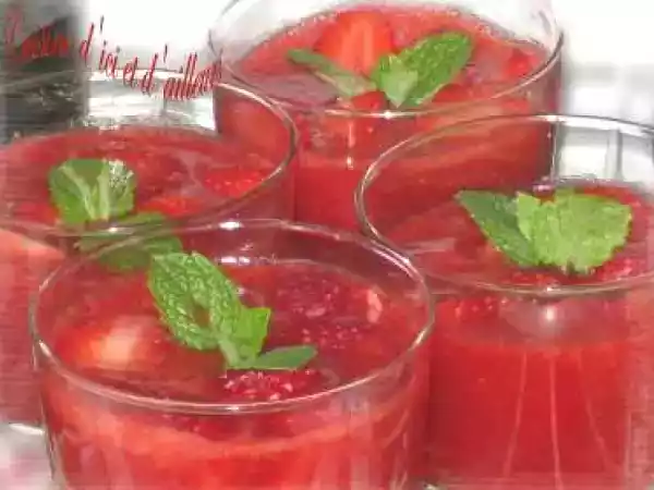 Recette Soupe de fraises vanilée