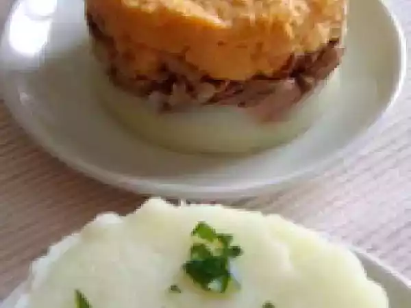 Recette Petits parmentiers de poulet (pour utiliser les restes de poulet roti)