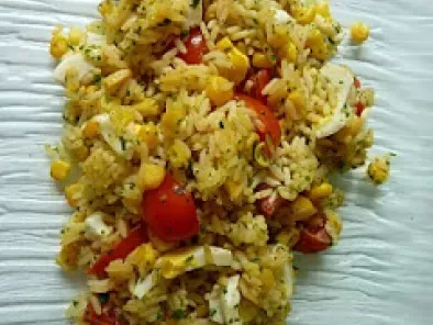 Recette Salade de riz végétarienne