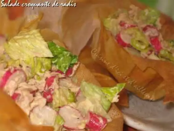 Recette Salade croquante de radis au curry