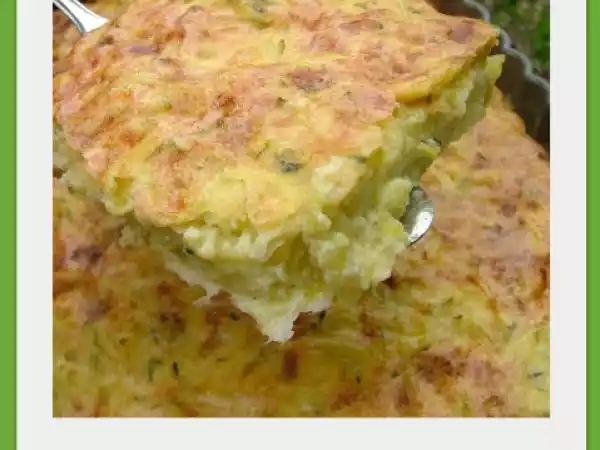 Recette Tarte sans pâte aux courgettes & à la cancoillotte