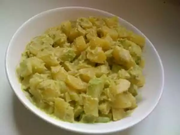 Recette Labyrinthe et salade crémeuse de pommes de terre à l'avocat