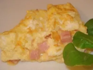 Recette Omelette moelleuse au jambon