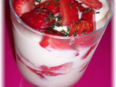 Recette Verrines fraises et crème de mascarpone