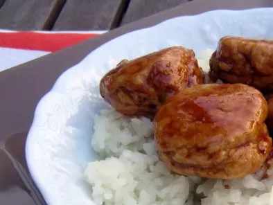 Recette Boulettes de poulet caramélisées...pour une soirée d'inspiration asiatique