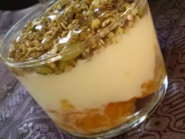 Recette Verrine matinale ou la trilogie de la force ? un petit déjeuner qui fait du bien