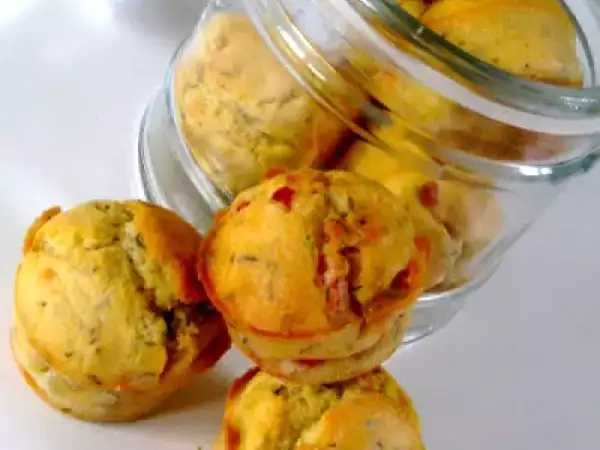 Recette Mini-muffins aux lardons et au thym