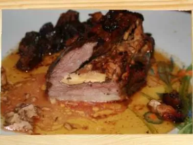 Recette Magret de canard laqué au foie gras