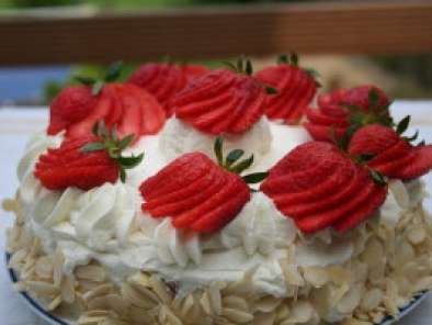 Recette Gâteau aux fraises