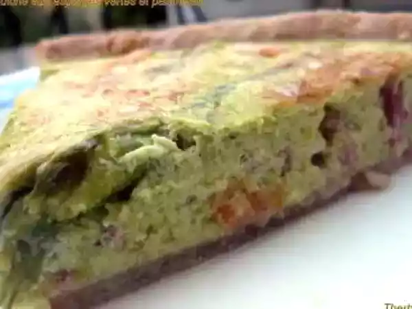 Recette Quiche aux asperges vertes et parmesan