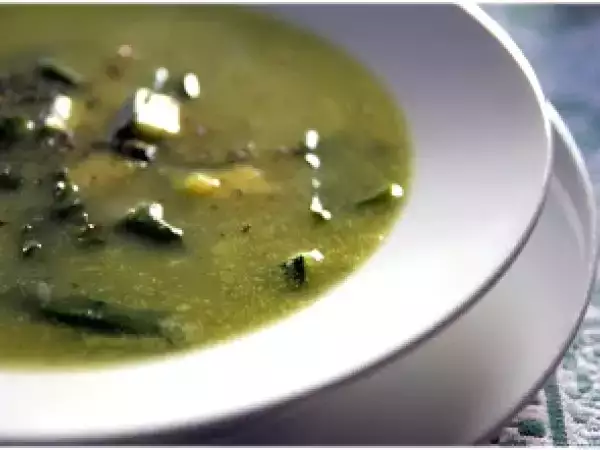 Recette Soupe de courgettes aux épinards
