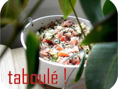 Recette Taboulé au fonio ! gluten et lactose free