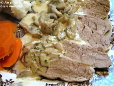 Recette Filet de porc aux champignons et pesto