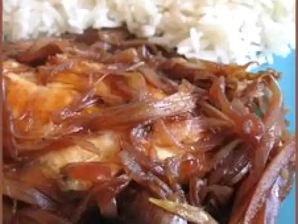 Recette Blancs de poulet au confit d'échalotes