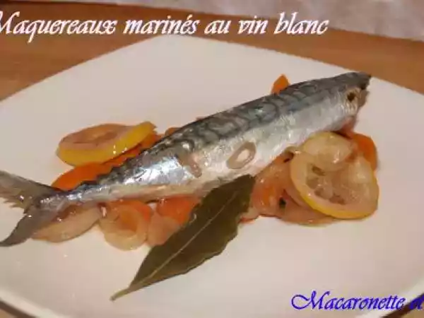 Recette Maquereaux marinés au vin blanc