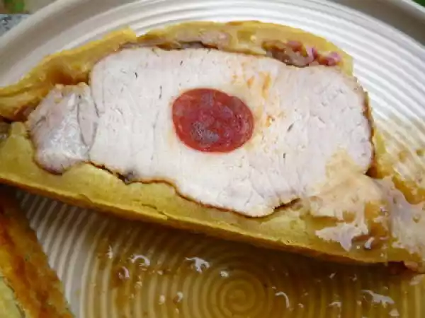 Recette Rôti de porc en croûte au chorizo