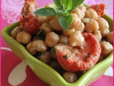 Recette Salade orientale de pois chiche et tomates confites