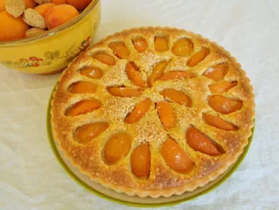 Recette Tarte aux abricots, crème d'amandes sésame et fleur d'oranger