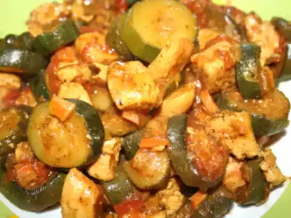 Recette Poulet aux courgettes façon tagine