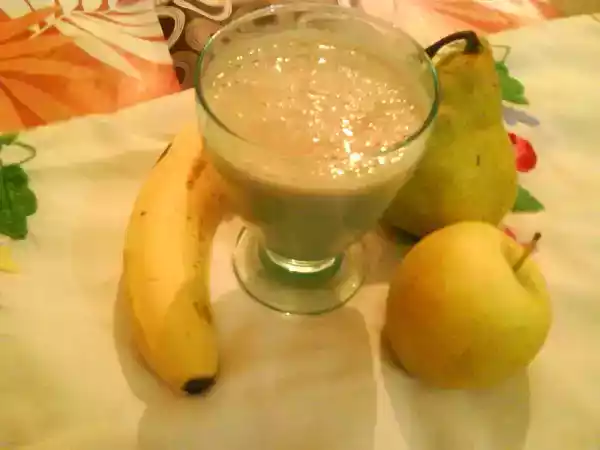 Recette Smoothie pomme, poire et banane