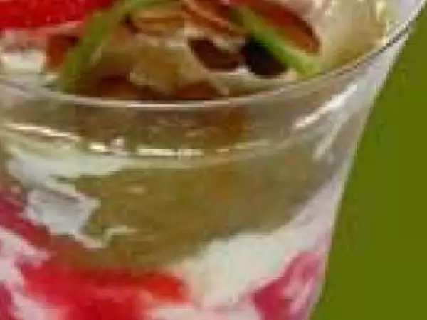 Recette Verrine fraise rhubarbe