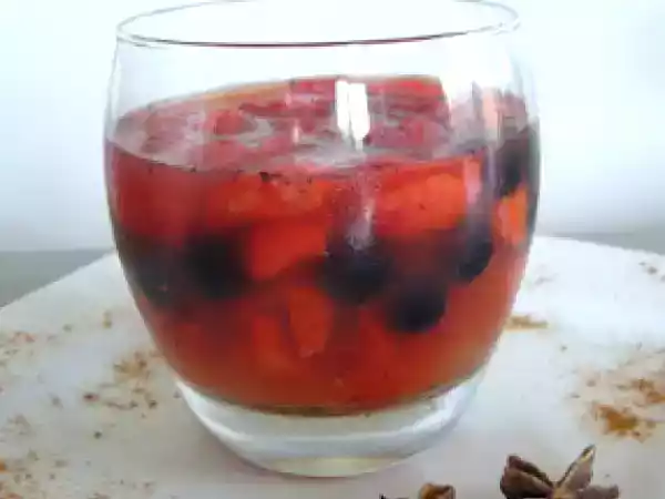 Recette Dessert 0 % calories : fruits rouges en gelée épicée
