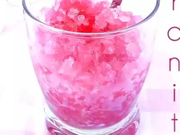 Recette Granité pamplemousse framboise