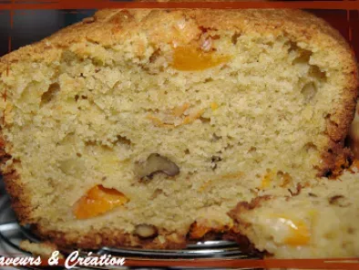 Recette Cake aux abricots, noix, gingembre confit, à la farine de petit épeautre