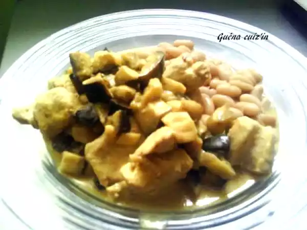 Recette Curry de dinde aux aubergines