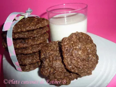 Recette Biscuits aux flocons d'avoine et au chocolat
