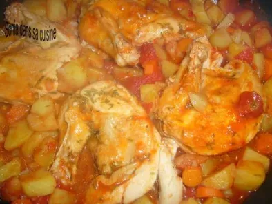 Recette Supreme de poulet pdt legumes au romarin