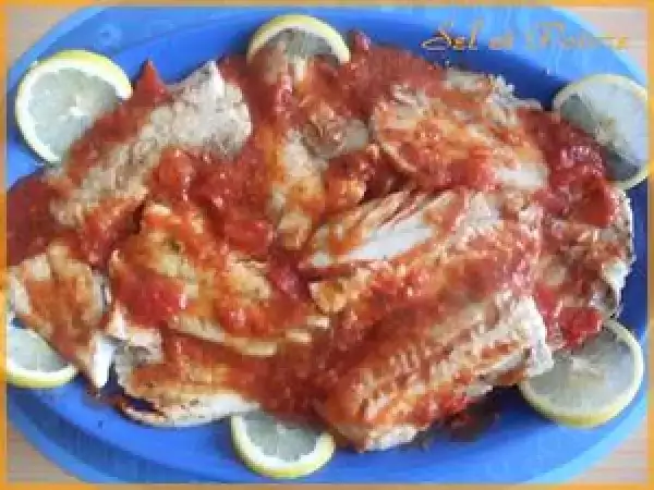 Recette Lieu à la sauce tomate/basilic