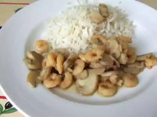 Recette Crevettes sauce moutarde