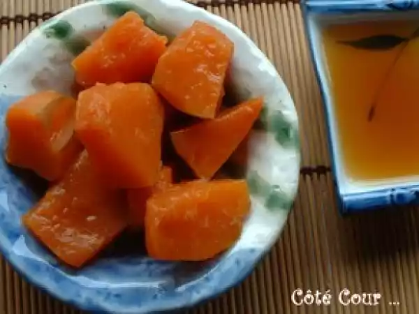 Recette Potiron à la sauce de soja douce