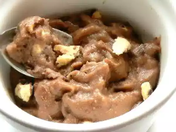 Recette Crème glacée régime protéiné chocolat éclats coco-banane