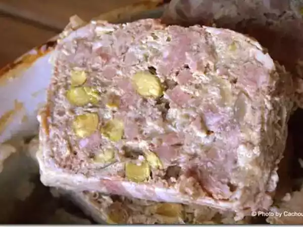 Recette Terrine aux 3 viandes et pistaches