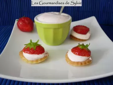 Recette Mini-tartelettes à la mousse de fraise