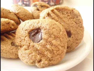 Recette Cookies à la farine de chataîgne, huile d'olive et purée de sésame