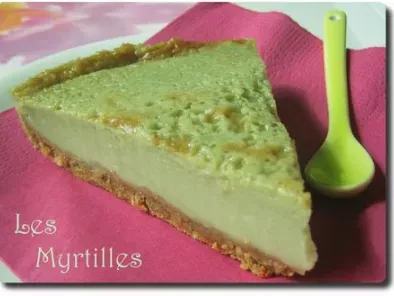 Recette Cheesecake the vert et amande (au tofu)