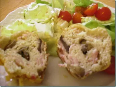 Recette Muffins jambon - champignons