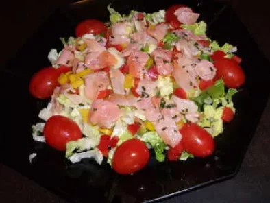 Recette Salade de saumon fumé