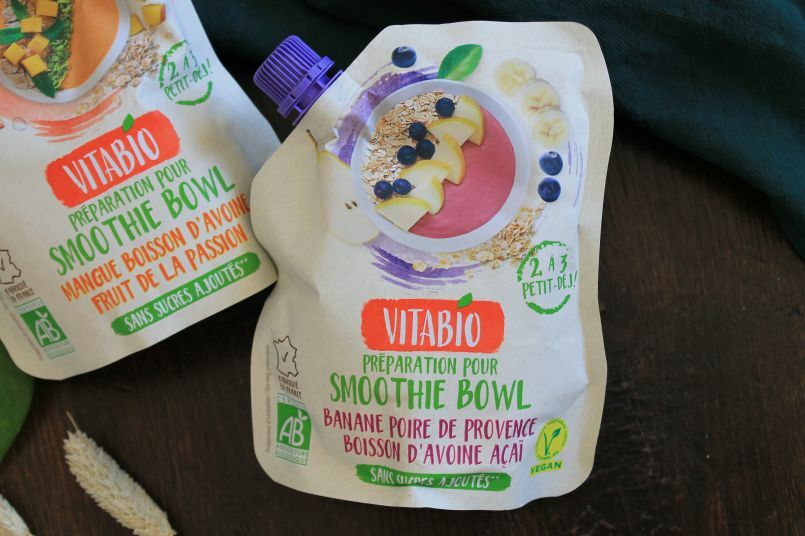 Les nouveaux smoothies bowl express de Vitabio 