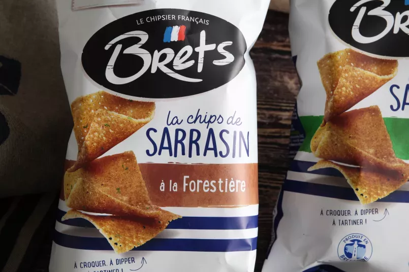 La gamme de chips de sarrasin de Bret's 